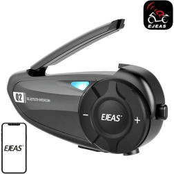 Mootorratta intercom EJEAS Q2 Bluetooth 5.1 ja mürasummutusega