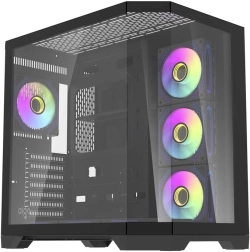 Arvutikorpus Darkflash FT418 Pro 7 ARGB ventilaatoriga (must)