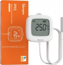 Zigbee temperatuurisensor SONOFF SNZB-02LD LCD-ekraani ja sondiga