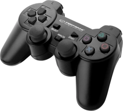 Juhtmega gamepad PS3 ja PC jaoks USB Trooper must