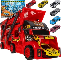 TIR veok koos autode stardiseadmega ja 6 autoga