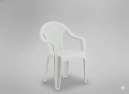 Aiatool käetugedega, valge 56 × 42 × 78 cm