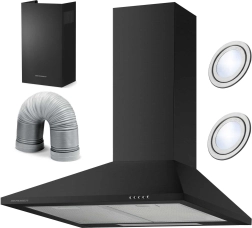 Korstnatüüpi köögikubu 60 cm Berdsen BT-214 must