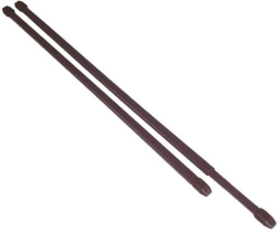 Teleskoopne vitraažkardina varras 60–110 cm, metall, pruun (2 tk)