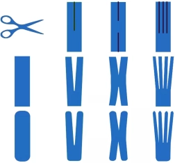 Kinesio teip 5 m × 5 cm – kollane