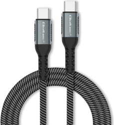 USB-C kaabel 100W kiirlaadimise ja andmeedastusega, nailonpunutisega, 1 m