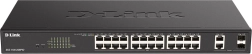 D-LINK DGS-1100-26MPV2 nutikas 24-pordiline Gigabit PoE+ kommutaator