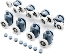 Dušiuste rullikud, komplekt 8 tk