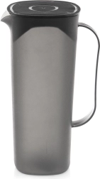 Plastkann kaanega 1,8 l – must
