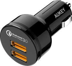 Ülikiire autolaadija 2× USB-ga, QC 3.0, 36 W