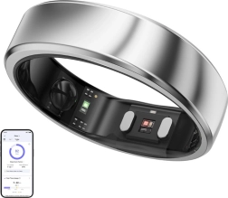 Smart ring RingConn Gen 2 Air (size 9, Silver Galaxy)