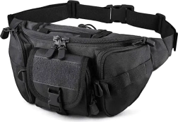 Taktikaline veekindel vöökott reguleeritava rihmaga – must