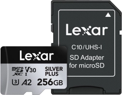 Mälukaart Lexar Silver Plus microSDXC 256 GB