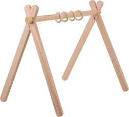 Puidust beebijõusaali (baby gym) statiiv imikutele Kruzzel 0+ 64 × 43 × 52 cm
