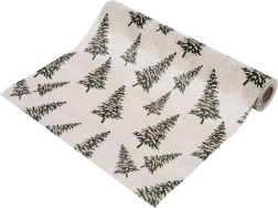Jõuluteemaline lauarunner kuusemotiiviga 250 × 28 cm – 1 tk