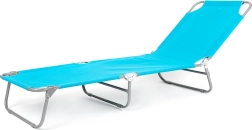 Lamamistool SUNBAY helesinine metallist 186 × 53 × 24 cm, kandevõime 100 kg