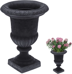 Plastic garden flower pot chalice 54 × 38.5 cm anthracite
