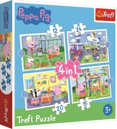 4-ühes pusle Peppa Pig lastele 3+
