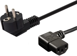 Toitekaabel Schuko (M) nurga all – IEC C13 nurga all 1,8 m