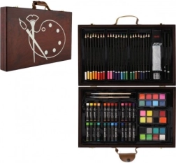 Loominguline maalimiskomplekt puidust karbis