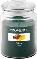 Lõhnaküünal klaasis PROVENCE, vürtsilõhn, 95 tundi
