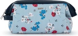 Cosmetic Bag Holiday Navy with Floral Pattern
