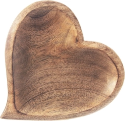 Mangopuidust serveerimistaldrik südamekujuline 20 × 21 cm