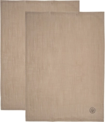 Pruunid puuvillased köögirätikud 70 × 50 cm, 2 tk