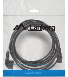 Toitekaabel CEE 7/7 – IEC 320 C13, 5 m, VDE, must Lanberg