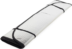 Esiklaasi päikesesirm autole, peegeldav kile iminappadega 130 × 60 cm
