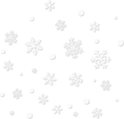 RUHHY jõulukleebised aknale – lumehelbed