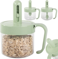 Õhukindel vürtsipurk integreeritud lusika ja sangaga 0,2 l