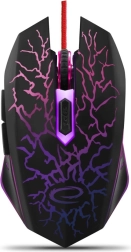 Esperanza wired gaming mouse with LED effect and 2400 DPI