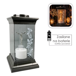 LED-latern ristiga 14 × 14 × 28 cm