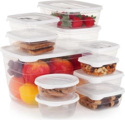 Plastist toidukarpide komplekt kaantega, 11 tk