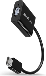 AXAGON HDMI–VGA adapter audio ja microUSB-toitega