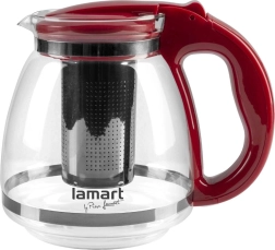 Klaasist teekann Lamart Verre 1,5 l, punane