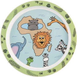 Laste madal plasttaldrik safari 21,5 cm