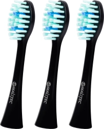 Vahetatavad otsikud sonilisele hambaharjale TOOTHIE X1, mustad, 3 tk