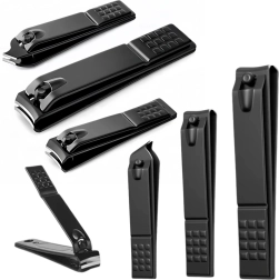 3 musta küünetangide komplekt – suured, väikesed ja kaldteraga