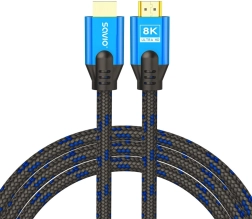 HDMI-kaabel 2.1 3 m 8K sinimust kuldsete pistikutega