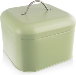 Metal bread bin GREENISH 20 × 20 × 17 cm, green