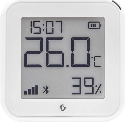 Nutikas temperatuuri ja niiskuse andur Shelly H&T Gen3 valge