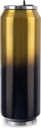 Purgikujuline termoskruus 700 ml must-kuldne