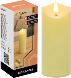 LED-küünal 12,5 × 5 cm vilkuva leegiefektiga, soe valge