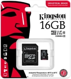 Tööstuslik mälukaart microSD 16 GB CL10 UHS‑I Kingston