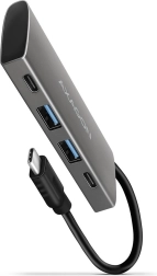 AXAGON HMC-4G2 USB-C jaotur 10 Gb/s, 2x USB-A + 2x USB-C, kaabel 13 cm