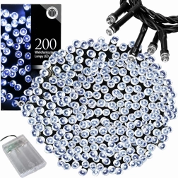Jõulune LED-valguskett, 200 LED-i, 20 m, külm valge