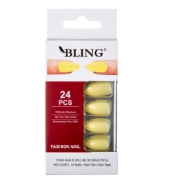 Kunstküüned Tipsy BLING Fashion Nail – kollased