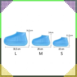 Veekindlad silikoonist libisemisvastased jalanõukatted – suurus M